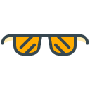 Sunglasses filled outline Icon