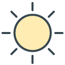 Sunny filled outline Icon