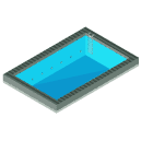 Swimming Pool Isometric Icon