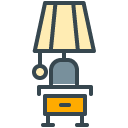 Table Light filled outline Icon