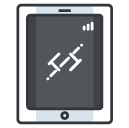 Tablet App Filled Outline Icon