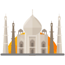 Taj Mahal Flat Icon