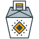 Takeaway filled outline Icon