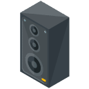 Tall Definition Speaker Isometric Icon