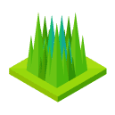 Tall Grass Isometric Icon