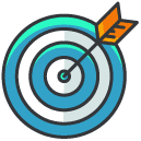 Target Filled Outline Icon