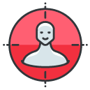 Target Profile Filled Outline Icon