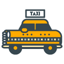 Taxi Filled Outline Icon