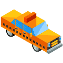 Taxi Isometric Icon
