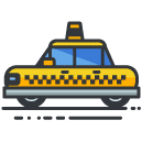 Taxi View Filled Outline Icon