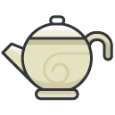 Tea Kettle Filled Outline Icon