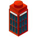 Telephone Box Isometric Icon