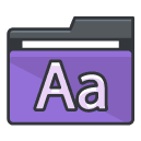 Text Filled Outline Icon