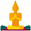 The Great buddha Flat Icon