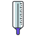 Thermometer Filled Outline Icon