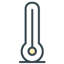 Thermometer filled outline Icon