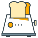Toaster filled outline Icon
