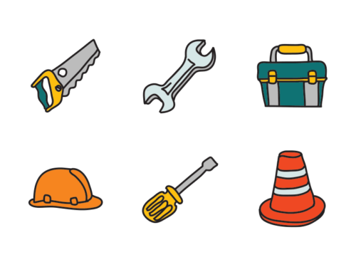 tools doodle icons