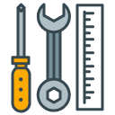 Tools filled outline Icon