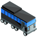 Tour Bus Isometric Icon