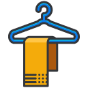Towel Service Filled Outline Icon