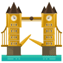 Tower Bridge London Flat Icon