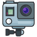 Travel Camera Filled Outline Icon