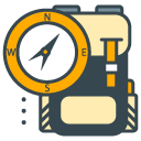 Travel filled outline Icon