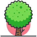 Tree Filled Outline Icon