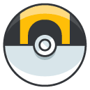 Ultra Ball Filled Outline Icon