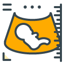 Ultra Sound filled outline Icon