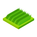 Unmowed Grass Isometric Icon