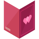 Valentines Day Card Isometric Icon