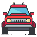 Van Filled Outline Icon