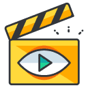 Video Services Filled Outline Icon