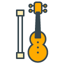 Violin filled outline Icon