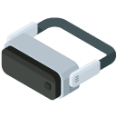 Virtual Reality Goggles Isometric Icon