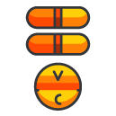 Vitamins Filled Outline Icon