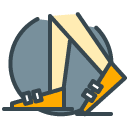 Walking filled outline Icon