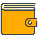 Wallet Filled Outline Icon