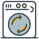 Washing Machine filled outline Icon