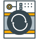 Washing Machine filled outline Icon