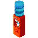 Water Cooler Isometric Icon