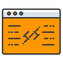Web Development Filled Outline Icon
