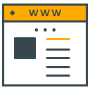 Webpage filled outline Icon