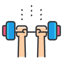 Weight Lifting Filled Outline Icon