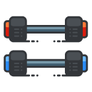 Weights Filled Outline Icon