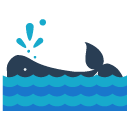 Whale Flat Icon