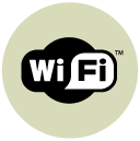 WiFi Flat Round Icon