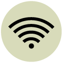 WiFi connection Flat Round Icon